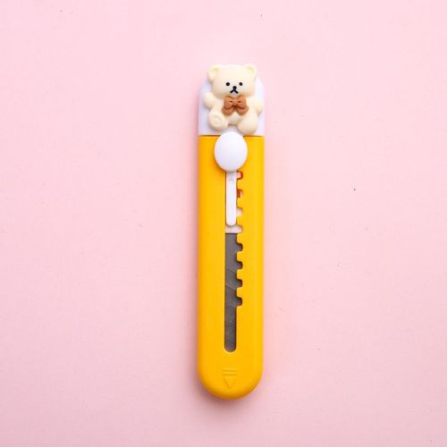 Couteau Utilitaire De Dessin Mignon,Coupe-Papier,Ouvre-Bote Express,Document Portable,Fruit,toile,Emballage,Papeterie,A7120,1 Pice - Type Bear