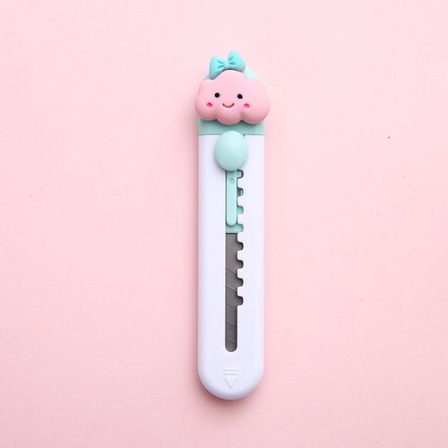 Couteau Utilitaire De Dessin Mignon,Coupe-Papier,Ouvre-Bote Express,Document Portable,Fruit,toile,Emballage,Papeterie,A7120,1 Pice - Type Cloud