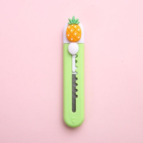 Couteau Utilitaire De Dessin Mignon,Coupe-Papier,Ouvre-Bote Express,Document Portable,Fruit,toile,Emballage,Papeterie,A7120,1 Pice - Type Pineapple