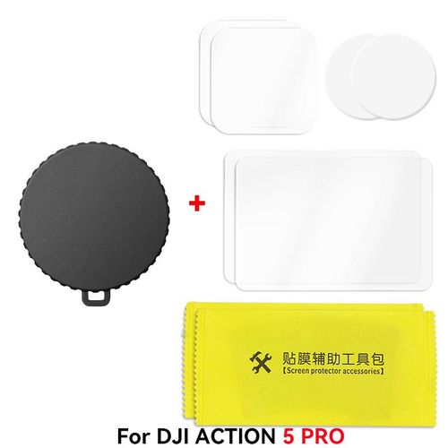 Couvercle anti-poussire pour objectif d'appareil photo,protection d'objectif en silicone antidrapant pour DJI Osmo Action 5 Pro 4,accessoire de film Guatemala - Type Action 5 Pro Set 1