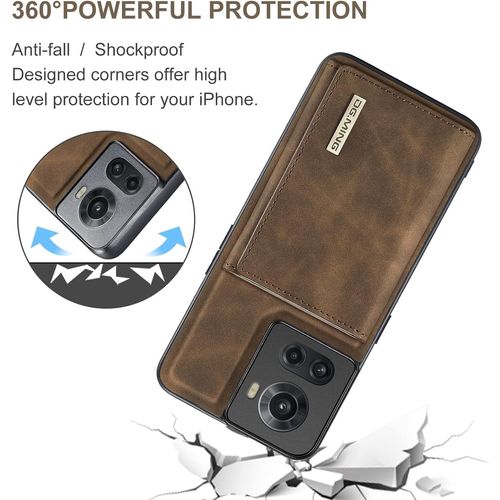 Couvercle De Botier 2 En 1 Botier De Portefeuille Dtachable For Un Botier De Tlphone Mince En Cuir Oneplus Ace Et 10r Portefeuille De Protection Du Support De Dos Magntique W Strader Carte+P