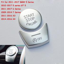 couvercle de bouton d'avertissement/frein à main de voiture,bouton de  démarrage/arrêt du moteur,pour BMW série X3 X4 5 GT5 6 7 - Type Option 2