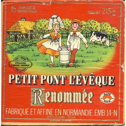 Couvercle De Fromage - Petit Pont L'vque Renomme