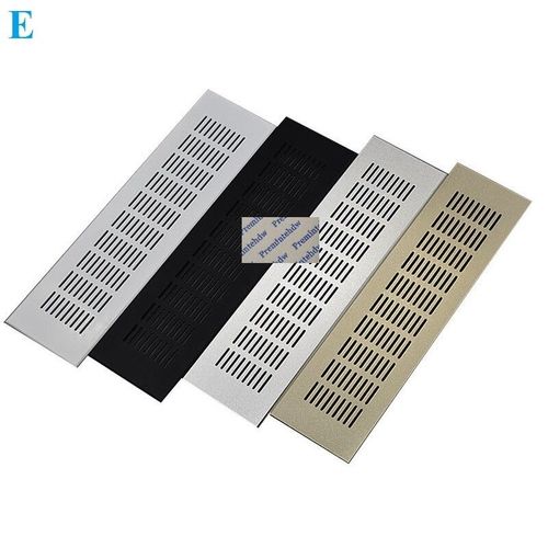 Couvercle De Grille D'aration En Aluminium,Carr,Rectangle,100mm De Large,A,C,Meubles,Cisco,Ponage,Or,Argent,256,Noir,Blanc,Laque - Type E Pattern-400mm White Lacquer