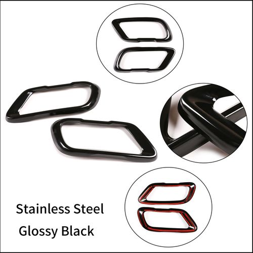 Couvercle De Sortie De Tuyau D'accs Au Silencieux Arrire De Voiture,Accessoires De Modification De Gorge De Queue Extrieure,Bmw X5,X6,X7,G05,G06,G07,2019-2022 - Type Style 1-2