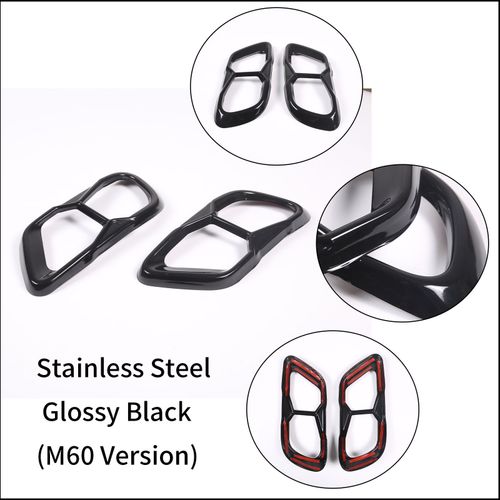 Couvercle De Sortie De Tuyau D'accs Au Silencieux Arrire De Voiture,Accessoires De Modification De Gorge De Queue Extrieure,Bmw X5,X6,X7,G05,G06,G07,2019-2022 - Type Style 3-2