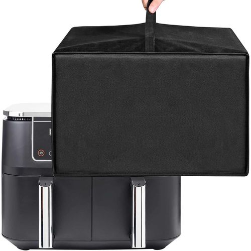 Couvercle rsistant  la chaleur,Housse anti-poussire impermable pour friteuse  air pour Ninja Foodi MAX Dual Zone Air Fryer AF400EUCP 9,5L,AF500EU 10,4L (Noir)