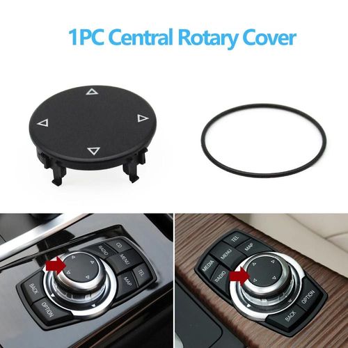 Couvercle Rotatif F10 1pc - Voiture Console Centrale Cic Multimdia Bouton De Commande Pour Bmw 1 3 5 X1 X5 X6 Srie