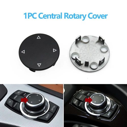 Couvercle Rotatif Noir - Voiture Console Centrale Cic Multimdia Bouton De Commande Pour Bmw 1 3 5 X1 X5 X6 Srie