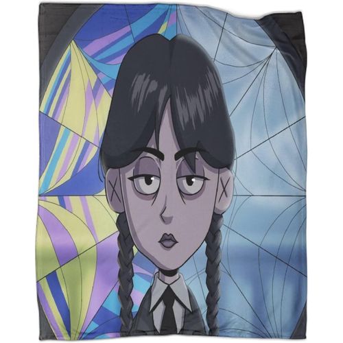 Couverture 3d Wednesday Addams Super Douce, Couverture Confortable Et Chaude Pour Canap Ou Lit, Flanelle Lavable En Machine, Confortable Et lgante 100 X 130 Cm