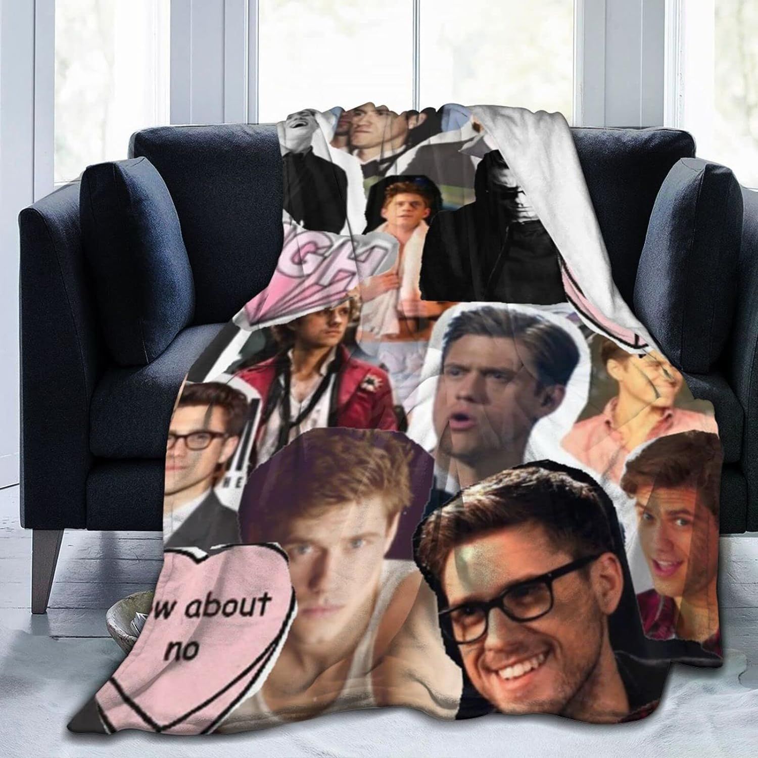 Couverture Aaron Actor Tveit En Flanelle Polaire Super Douce Et Lgre Pour Climatisation, Canap, Chambre  Coucher, Pour Enfants Et Adultes 152,4 X 127 Cm