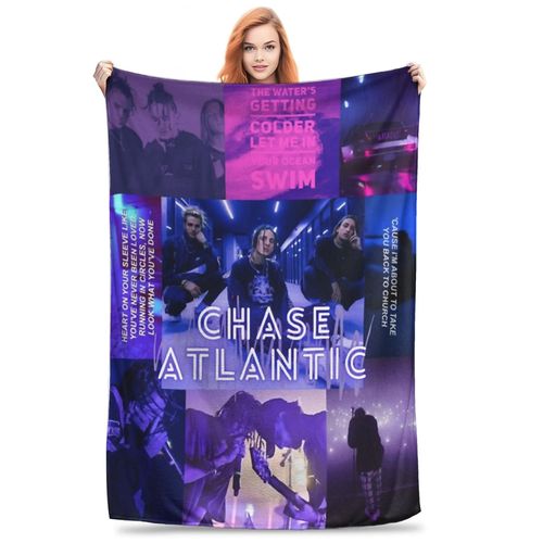 Couverture Confortable Et Douce Du Groupe R&b Chase Atlantic, Tourne 2024, Pour Canape, 127 X 152 Cm, Plusieurs Tailles Disponibles.