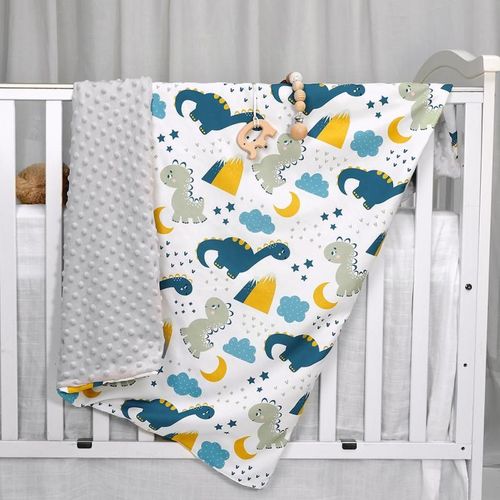 Couverture D'emmaillotage Pour Bb, Imprime De Dessin Anim, Double Couche, En Molleton De Corail, Pour Dormir En Douceur, Quatre Saisons, Literie Pour Nourrissons