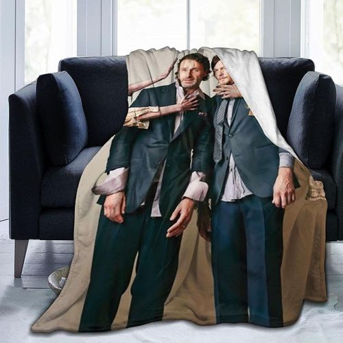 Couverture Daryl Dixon En Microfibre Ultra Douce Et Light, Ideale Pour Toutes Les Saisons. Produit Recommand Pour La Maison, Les Voyages Et Le Camping.