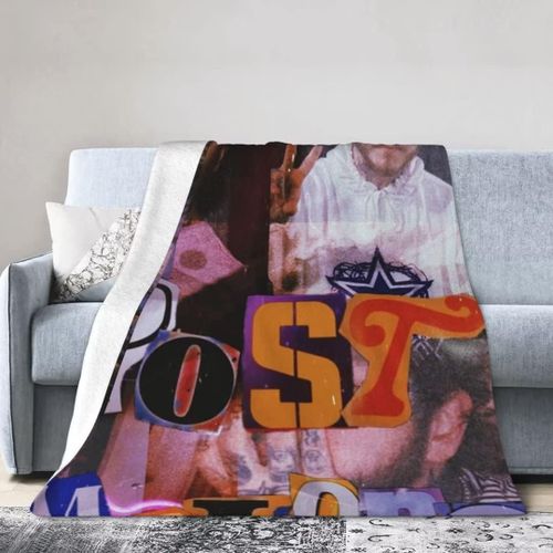 Couverture De Chanteur De Rock Post Malone, Couverture En Flanelle Douce Et Chaude Pour Canap-Lit