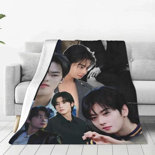 Couverture Douce Dcorative True Beauty Series Hwang In Youp Cha Eunwoo, Couvre-Lit En Flanelle, Motif toile