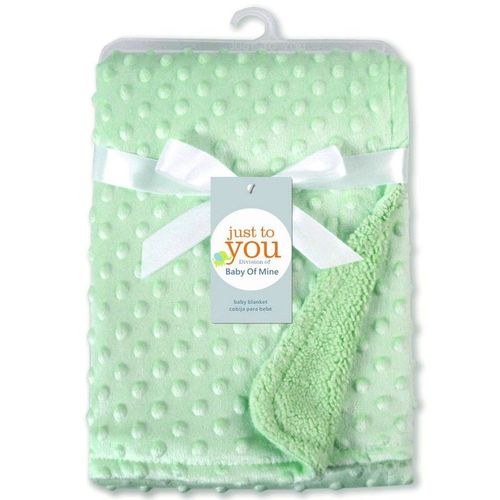 Couverture Doudou Double Couche En Peluche Pour Bb,paisse Et Douce,Sourire,Printemps Et Automne - Type Green
