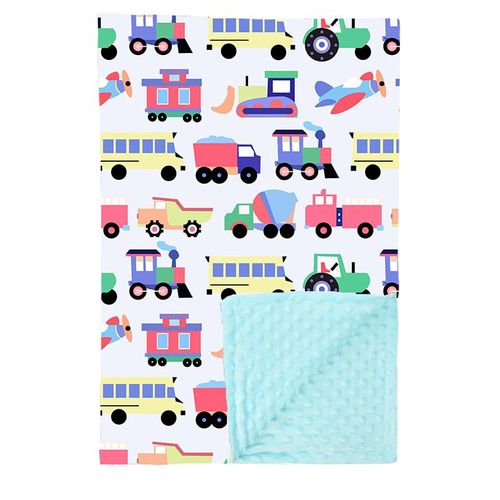 Couverture Doudou Doudou Doudoune Doudoune Pour Bb,Accessoires De Photographie,Literie Pour,Articles D'hiver - Type Engineering Vehicle-100x75cm