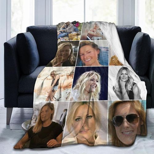 Couverture En Flanelle Helene Canary Fischer Couverture En Micro Flanelle Douce, Confortable Et Chaude, Couverture Simple Anti-Boulochage Pour Lit Canap 125x100 Cm