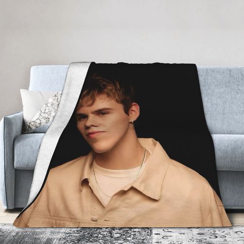 Couverture En Flanelle Surdimensionne Laroi ? Couverture Ultra-Douce Et Confortable Avec Motif Photo Noir Et Blanc ? Parfaite Pour Le Salon, Le Bureau, Le Canape Ou Les Voyages ? Acces