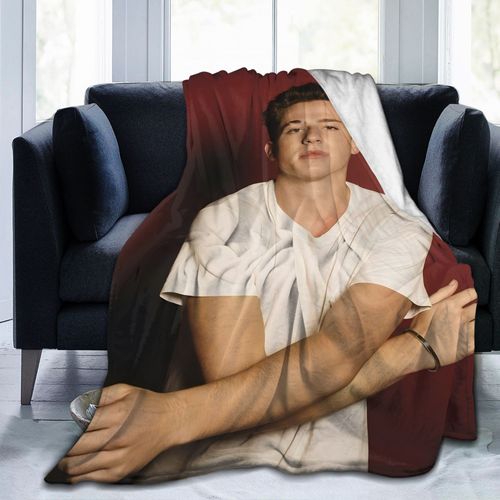 Couverture En Flanelle Ultra Douce Inspiree De Charlie Puth ? Light Et Chaude, Toutes Saisons, Design Multicolore Pour La Maison, Le Bureau, Les Voyages Et La Voiture ? Cadeau Ideal Po