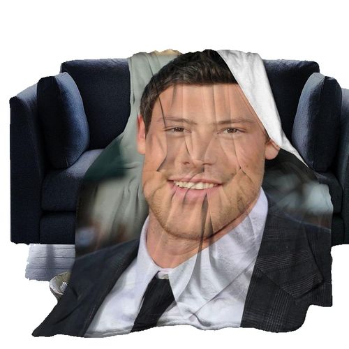 Couverture Polaire Douce Et Confortable Cory Monteith Pour Canape, Bureau, Lit, Voiture, Camping, Plage, Avec Instructions De Lavage En Machine Ou A La Main. Produit Recommand Pour Une