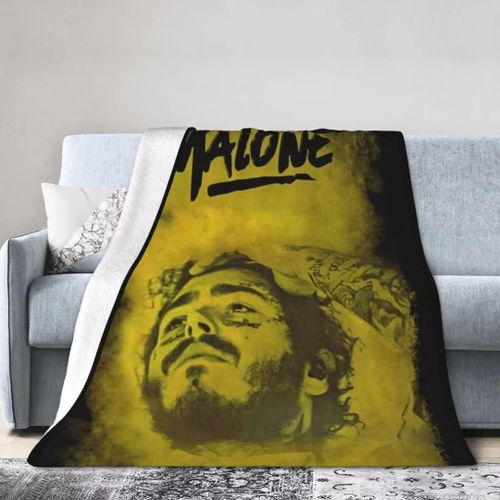 Couverture Post Malone En Flanelle Douce, Lgre Et Confortable, En Microfibre, Pour Canap-Lit,