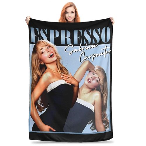 Couverture Rtro Sabrina Carpenter Bootleg Pour Canape Espresso Album Tour Couverture Douce Et Confortable En Peluche 50 X 60 Pouces Plusieurs Tailles