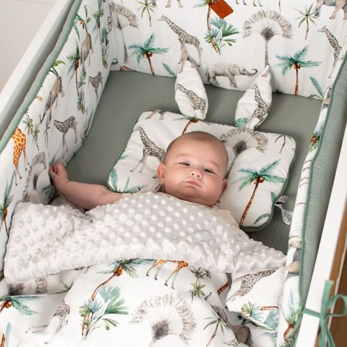 Couverture Rversible En Minky 100x70 Cm Pour Bb