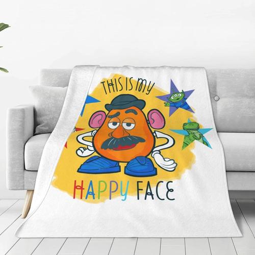 Couverture, Toy Story Potato Head Anime, Couverture LGRe, Flanelle, Lavable, Antistatique, Chaude, Douce, Moelleuse, AdaptE  Toutes Les Saisons, Bureau, Voyage, Voyage D'affaires, V 125*100 Cm