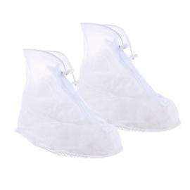 couvre-chaussures imperméables imperméables réutilisables anti-poussière avec trou pour la pêche pour le cyclisme L Protège-chaussures de pluie 