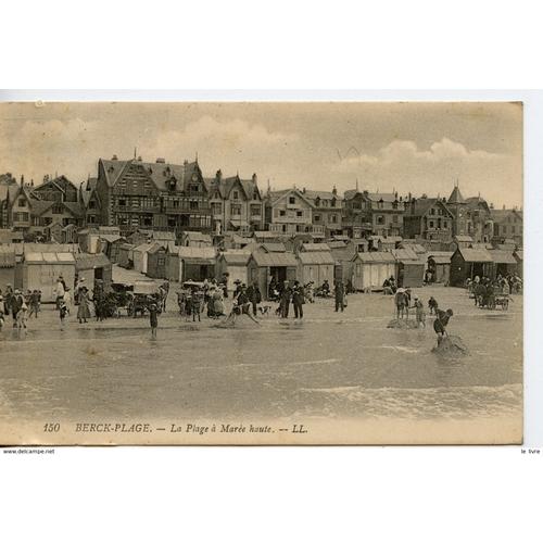 Cpa 62 Berck-Plage. La Plage A Maree Haute 1924   de France 