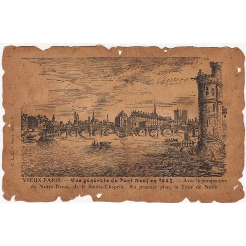 Cpa La France Pittoresque Et Monumentale - Vieux Paris - Vue Gnrale Du Pont Neuf En 1662 - Timbre, Oblitre Et Avec Correspondance En 1905