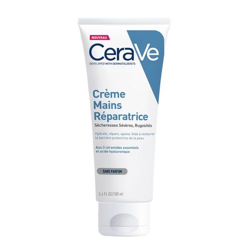 Crme Mains Rparatrice Pour Les Mains Abmeset Les Scheresses Svres 100ml - Cerave - Crme Mains Rparatrice Pour Les Mains Abmes Et Les Scheresses Svres.
