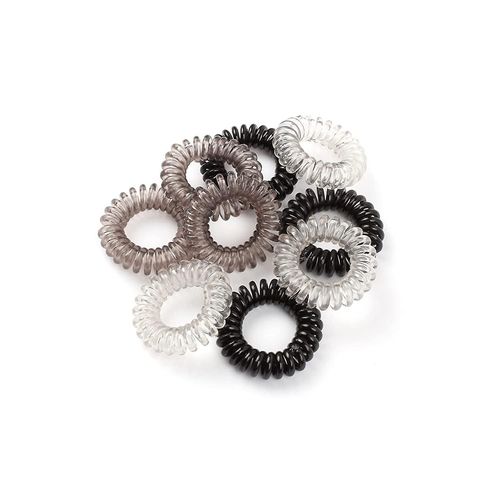 Cravates De Cheveux, Cravates De Cheveux En Bobine, Attaches De Cheveux De Cordon Tlphonique, Bobines De Cheveux Bande De Cheveux lastique Avec Forte Adhrence (S, Gris)