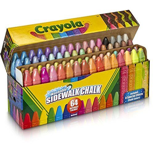 Crayola Sidewalk Chalk, Washable, Outdoor, Gifts For Kids, 64 Count