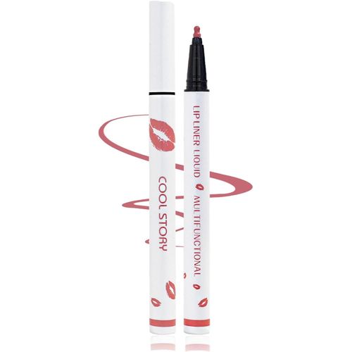 Crayon  Lvres Liquide Cool Story,Crayon  Lvres Cool Story,Rouge  Lvres Liquide 2 En 1 Et Crayon  Lvres,Marqueur De Tache  Lvres Beige Mat(A7)