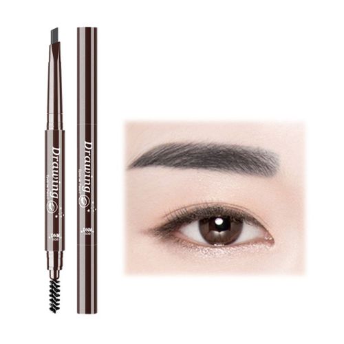 Crayon A Sourcils Automatique A Double Tete, Crayon A Sourcils Naturel, Stylo A Sourcils Etanche Et Durable Avec Brosse A Sourcils