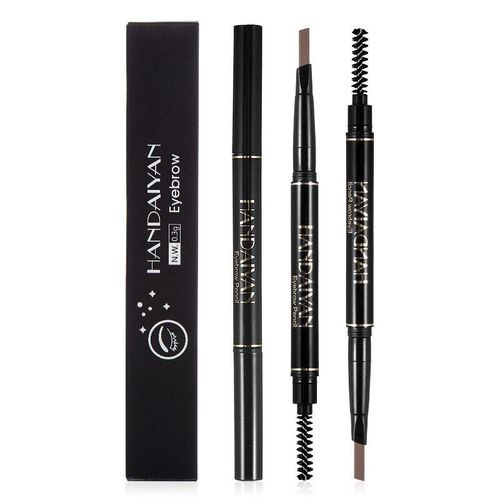 Crayon  Sourcils Avec Brosse, Stylo  Craie Rotatif, tanche, Longue Dure 24h, 5 Couleurs, Pour Croquis Fins, Tatouage, Maquillage