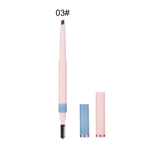 Crayon A Sourcils Double Embout, Waterproof, Longue Tenue, Resistant A La Transpiration, 0,4 G (Marron Fonce)
