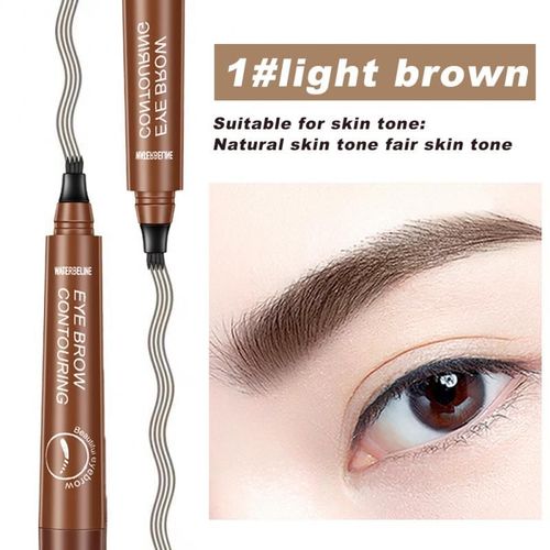 Crayon  Sourcils Pour Femmes, 5 Couleurs, Waterproof, Liquide, Pointe De La Fourchette, Tatouage, Tslm1