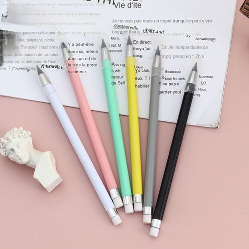 Crayon De Couleur ternel, 5 Pices, Noyau De Plomb Rsistant  L'usure, Crayons Difficiles  Casser, Fournitures De Papeterie, Stylo Portable Remplaable
