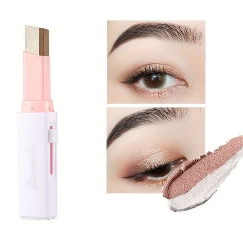 Crayon Fard  Barrage Multicolore Nacr,Impermable,Double Document,Surligneur Scintillant,Maquillage Des Yeux Bruns-F351315349