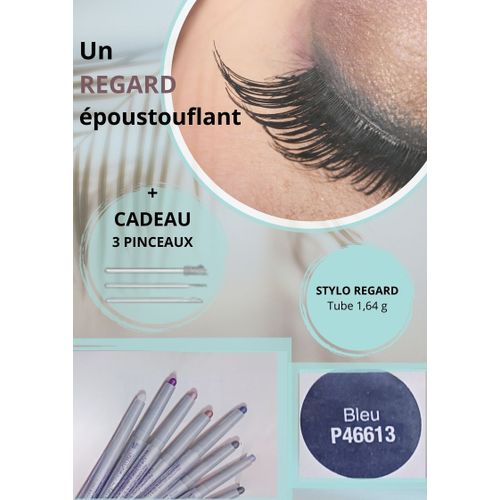 Crayon Regard 2 En 1 De Couleur Bleu