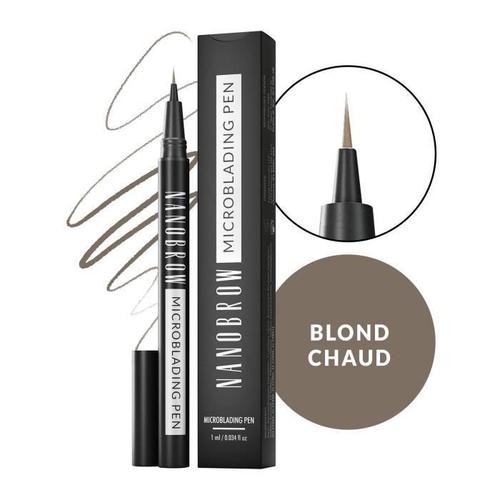 Crayon Sourcil Microblading Nanobrow Warm Blonde - Crayon  Sourcils, Effet Microblading, Accentue, Densifie Et Comble Les Sourcils