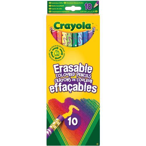 Crayola 10 Crayons De Couleur Effac?Ables