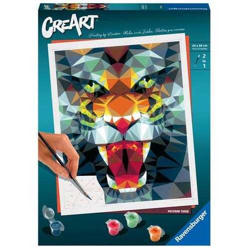 Artistique Creart - 24x30 Cm - Polygon Tiger