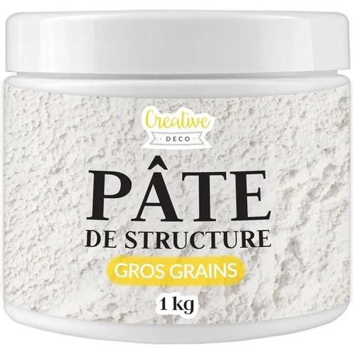Creative Deco Pte De Texture Gros Grains 1kg - Pte  Relief Pour Peinture Acrylique - Pte Texture - Modelage
