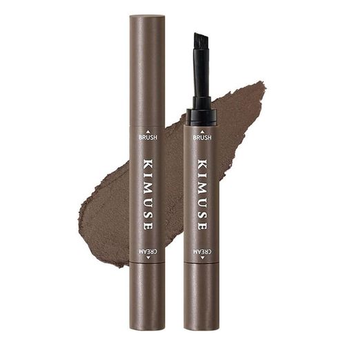 Crme  Sourcils Lisse Brun Fonc, Crayon  Sourcils, Outil Cosmtique tanche Avec 45 Brosses,  Texture Douce, Sourcils Durables