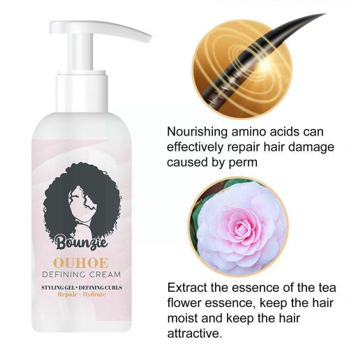 Crme De Soin Pour Les Cheveux Boucls, Crme Pour Cheveux, Effet Rapide, Anti-lasticit, Restauration Du Style, 50ml, J8f9